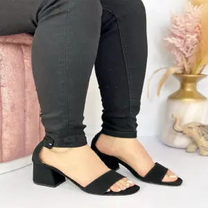 ZAPATILLA TACON CUADRADO DAMA
