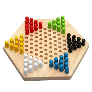 Juego Madera De Mesa Damas Chinas 6 Juga
