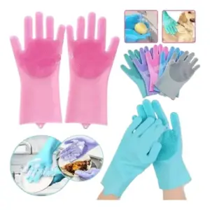 Guantes Cocina Silicona Lavar