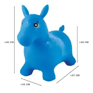 Burro Saltarin Inflable Con pito Juguete