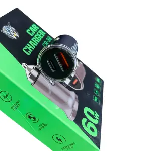 Cargador Adaptador Cigarrera Carro CR-58