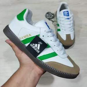Adidas Samba Blanco Verde Caballero