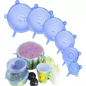 Tapas Elasticas Silicona Cocina X6 Reuti