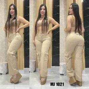 JEAN CARGO KAKI 1021