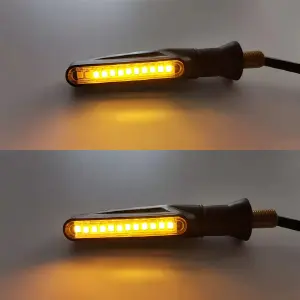 DIRECCIONALES LED PARA MOTO: Blackline Shark X1 - DIRECCIONALES LED PARA MOTO