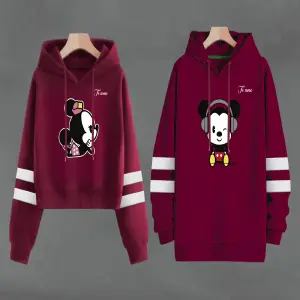 Buso Buzo, Hoodie MICKEY MOUSE VINOTINTO