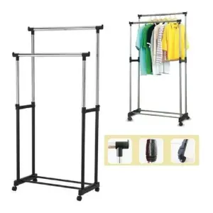 Tendedero Ropa Perchero Tubo Plegable