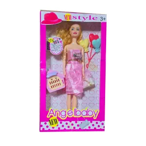 Muñeca Accesorios Vestido Globos Mascota