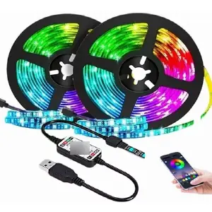 cinta  tira Luces  led bluetooth 5 mts