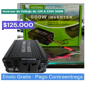 Inversor de 12V A 220V (500W)