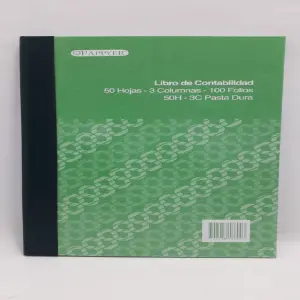 LIBRO CONTABILIDAD PASTA DURA 1/2 OFICI