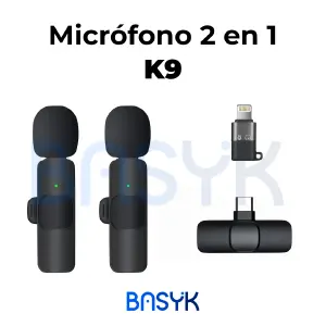 Microfono solapa K9 2 en 1