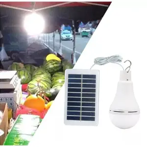 BOMBILLO LED RECARGABLE 7W+ PANEL SOLAR