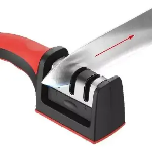 AFILADOR DE CUCHILLOS EN ACERO INOXIDABL