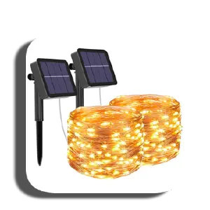 Luces decorativas solares de 20 metros