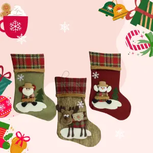 BOTAS NAVIDEÑAS X 3