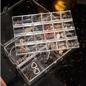 ORGANIZADOR 2 EN 1 DE JOYAS Y MAQUILLAJE