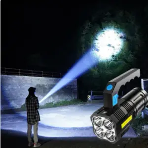 Linterna LED de cuatro celdas de alta po