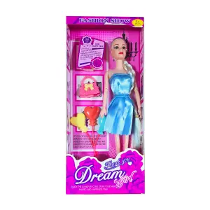 Muñeca Vestido Elegante Globos Corazon