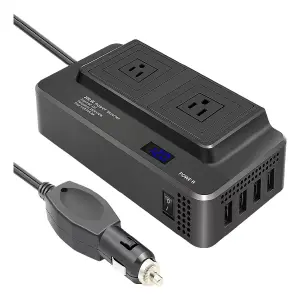 Multitoma Para Carro + 4 Puestos USB