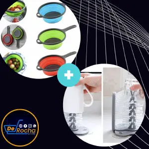 Combo colador escurridor+ Cepillo vasos