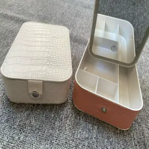 Joyero Organizador con Espejo Táctil: Elegancia y Practicidad - Joyero Organizador con Espejo Tactil