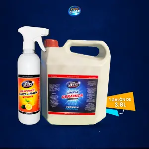 Combo Galonlimpia: Limpieza profunda para cerámica y desgrasante - Combo Galonlimpia ceramica desengrasante