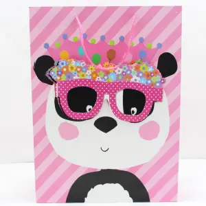 BOLSA REGALO TALLA L ANIMALES CON GAFAS