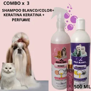Champú y Acondicionador de Keratina: Brillo y Suavidad Incomparables - SHAMPOO B/RINSE KERATINA 500 ml/PERFUM