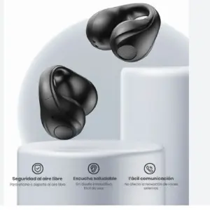 Audífonos Bluetooth Clip-On F50 Negro: Sonido Inmersivo y Comodidad Total - Audifonos Bluetooth Clip-On F50 Negro