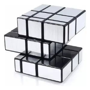 Cubo De Rubik 3x3 Mirror Plateado Espejo