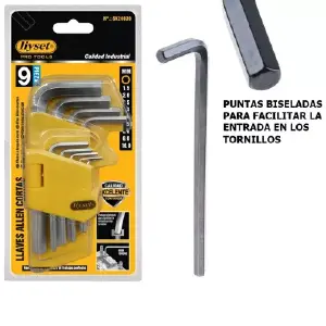 LLAVES HEXAGONALES TAMAÑO MEDIO XY-122