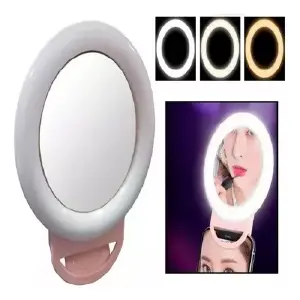 Aro De Luz Para Celular Con Espejo Integ