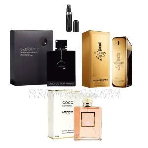 Club d nuit+one millón+coco Chanel+perf