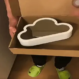 LAMPARA CON FORMA NUBE