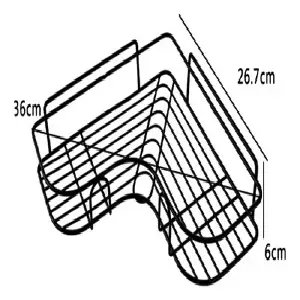 ORGANIZADOR DE BAÑO ESQUINERO L-3
