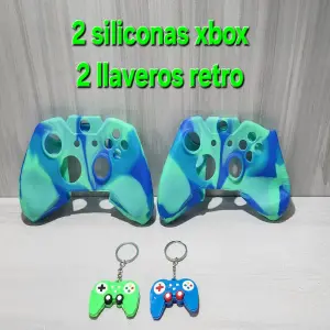 bello kit 2 siliconas xbox + 2 llaveros