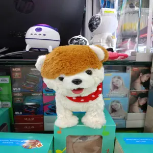 Perro De Peluche Que Camina Ladra