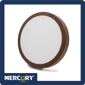 PANEL LED MADERA SOBREPONER 18W/8" 6500