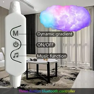 Lampara Led 3d Decorativa De Nube Rgb