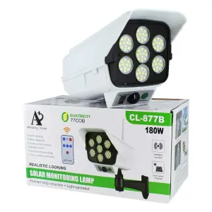 Lámpara Led Panel Solar Y Sensor De Movi