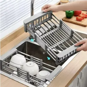 Escurridor Metálico Plegable Retráctil
