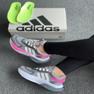 Adidas Bounce Gris Rosa Dama