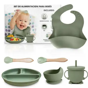 Set De Alimentacion En Silicona Para Beb