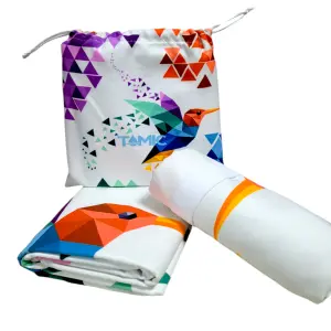 Toalla Microfibra Subl 130x80cm Colibrí