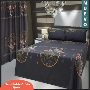 Kit Juego de sabanas 1.40 + Cortinas