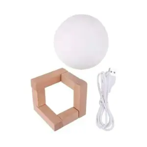 Lampara luna recargable 3D
