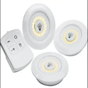 SET DE LUCES X3 INALAMBRICAS CON CONTROL