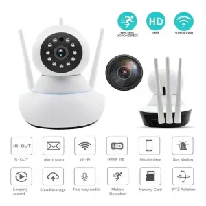Cámara 3 Antenas De Seguridad Ip Robótic