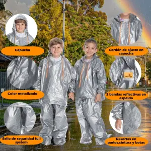 IMPERMEABLE METALIZADO KIDS